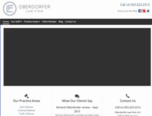Tablet Screenshot of oberlaw.com